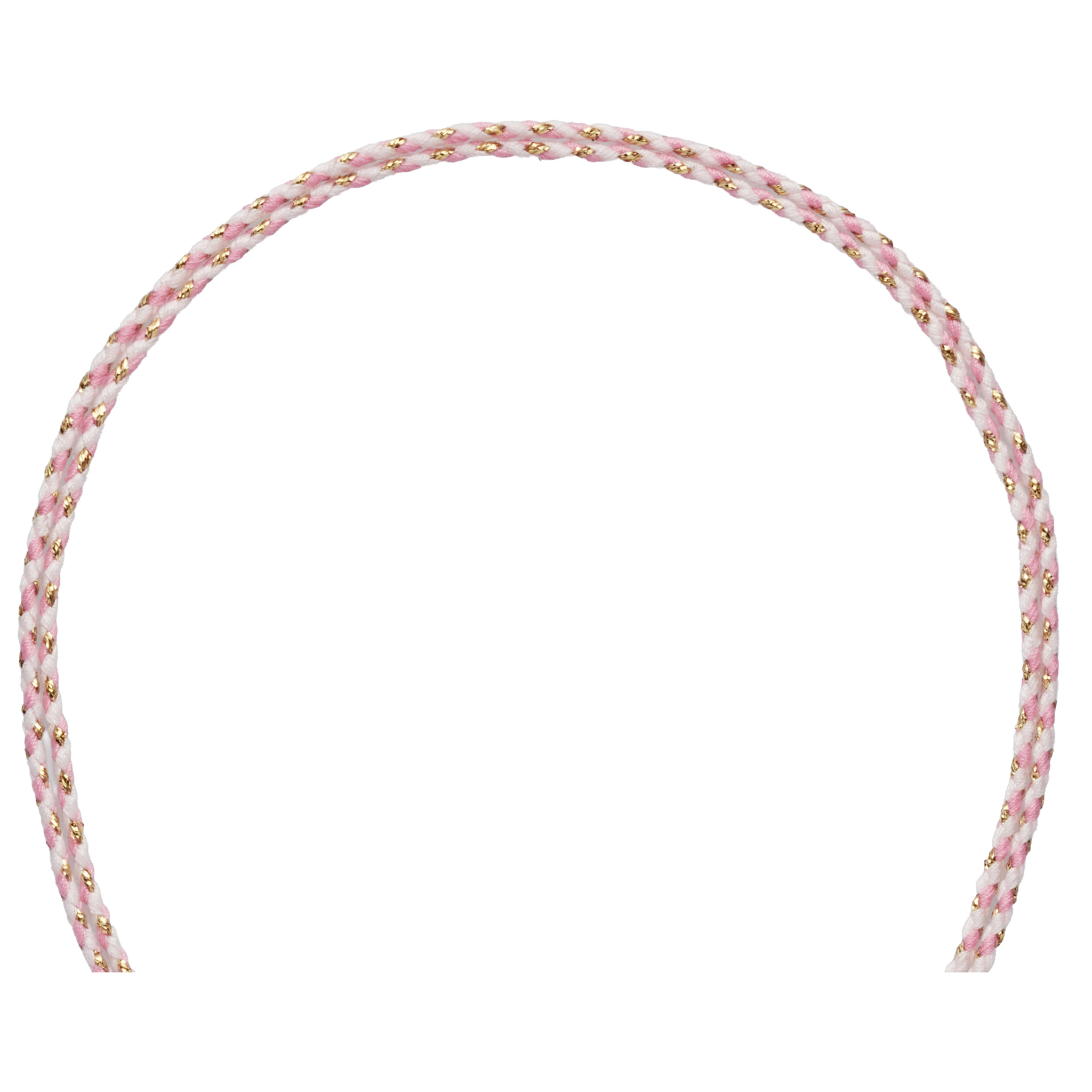 Collana U.S. Polo Assn. In cordino di cotone rosa