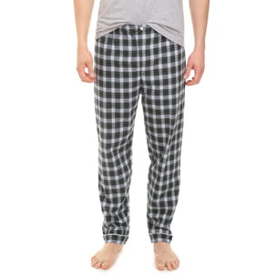 Pantalone UOMO flanella invernale scozzese verde