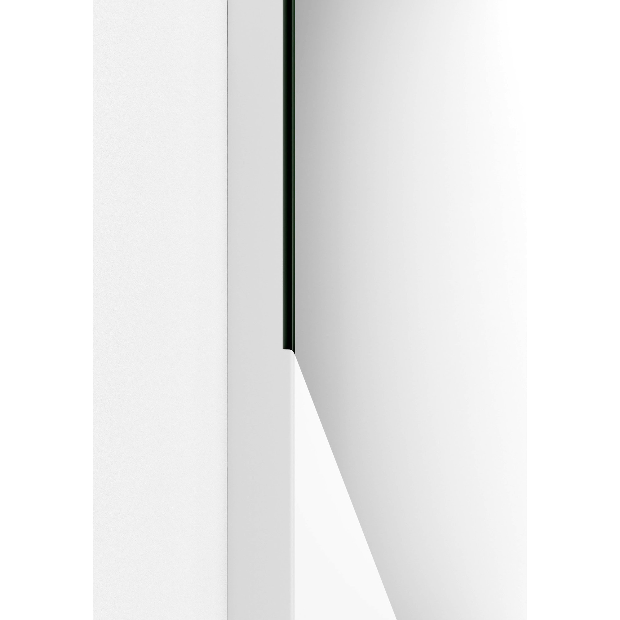 Espejo ovalado Aire haya blanco 90x30x2 cm