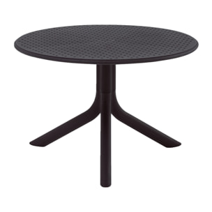 Tavolino basso da esterno in polipropilene 60x60x41cm nero – Obidos