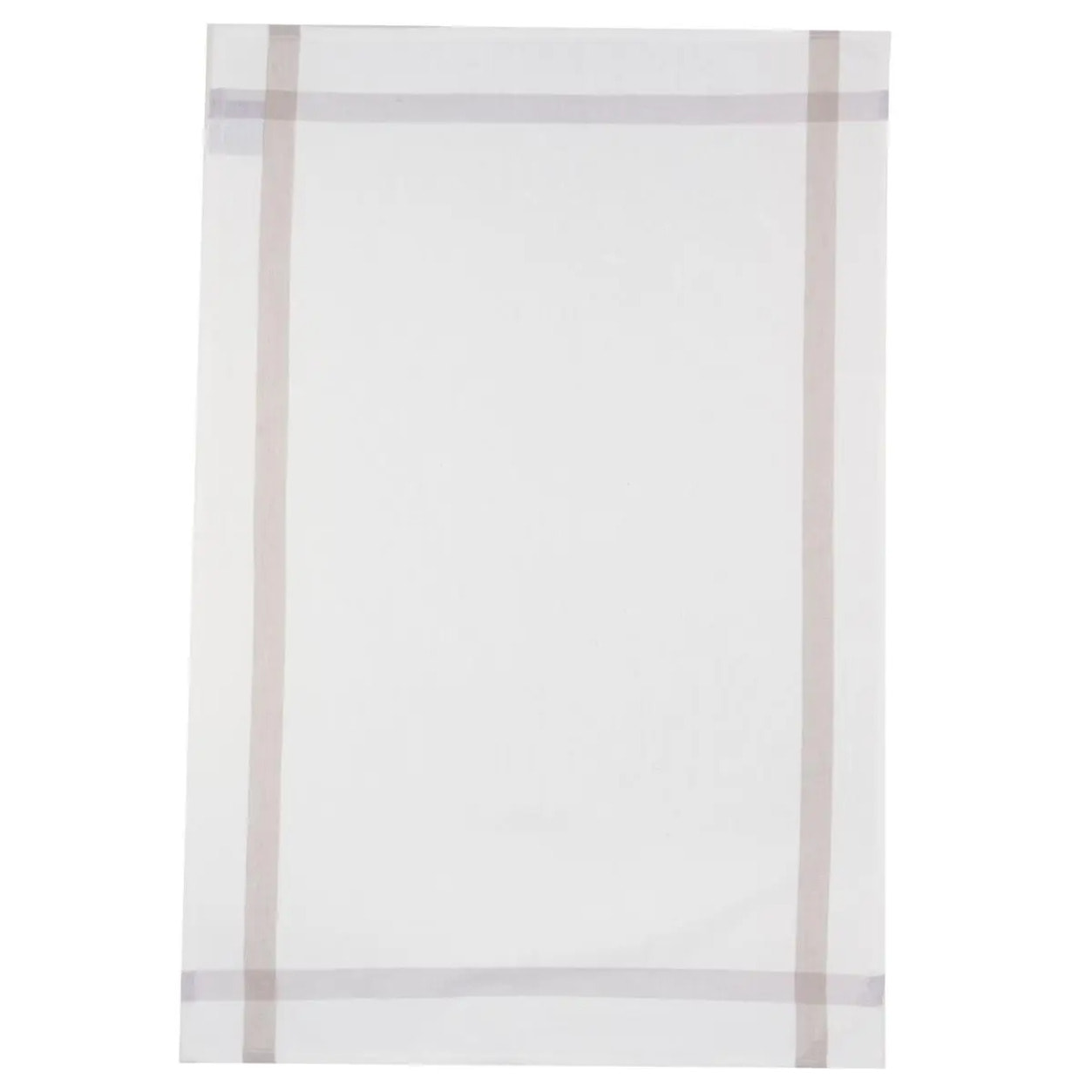 Lot de 2 torchons coton gris 45x70cm