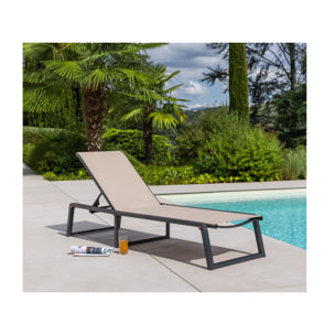 NARA - Transat de jardin pliable - Lin