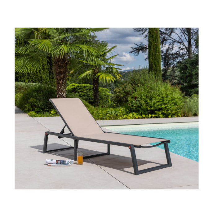 NARA - Transat de jardin pliable - Lin