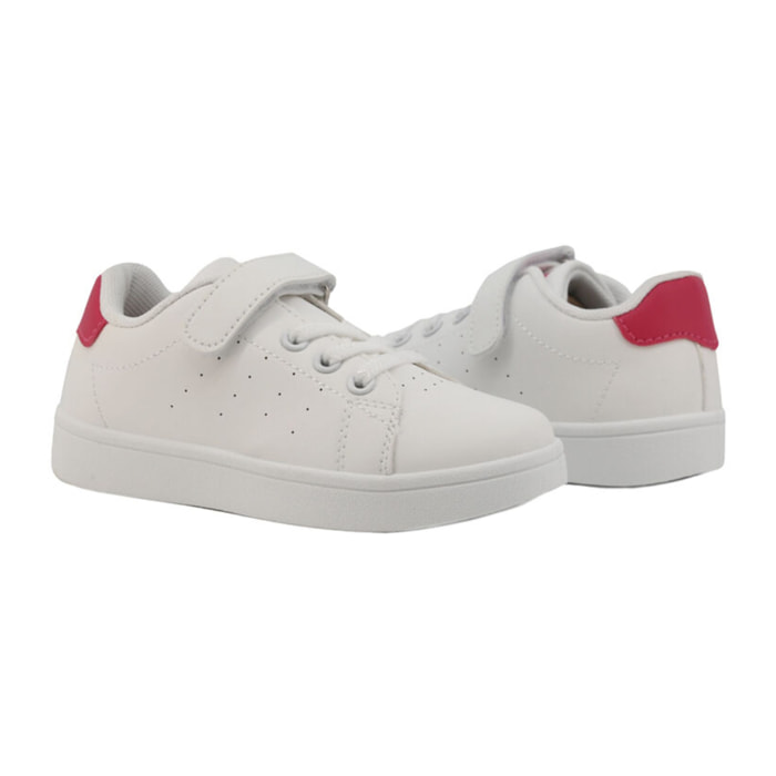 Zapatillas Sneaker para Niña - Shone 001-002 White/Fucsia