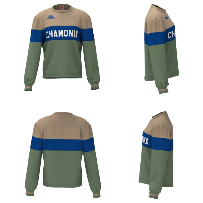 Kappa - Camisetas Hombre Mujer Beige - EROI KNIT CHAMONIX