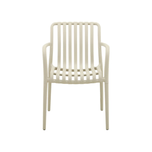 Fauteuil de jardin plastique (lot de 4) AGATHE FAUTEUILS