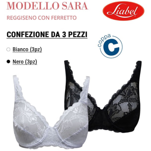 3 Reggiseni Donna LIABEL Art. Sara Coppa C