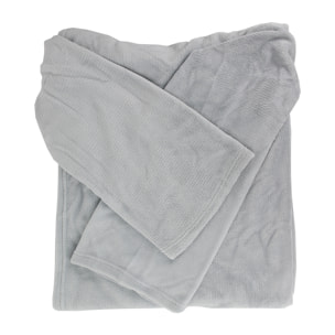 Plaid - HOME DECO FACTORY - Ultra-Douillet - À Manches Longues - Gris