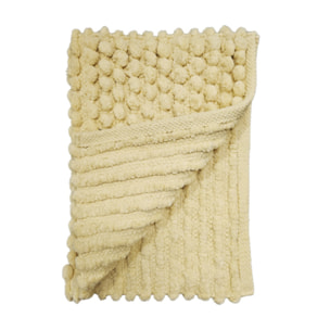 Tapis de salle de bain rectangulaire 40 x 60 cm avec pompons - 6 coloris - POP