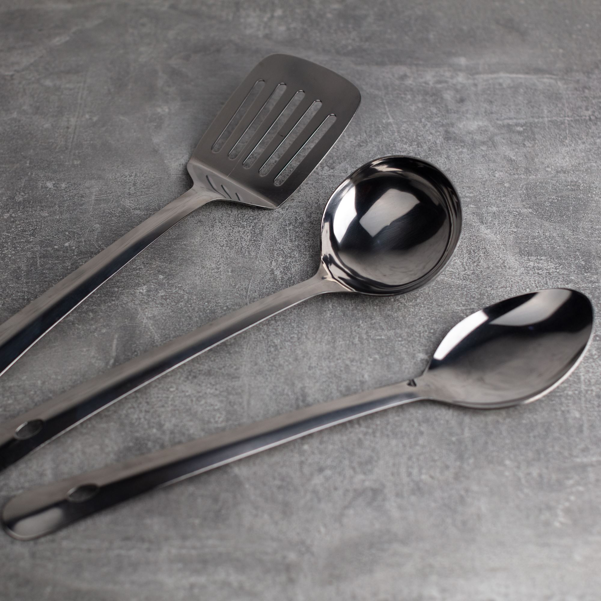 Set 3 pc utensilios cocina acero inoxidable energy