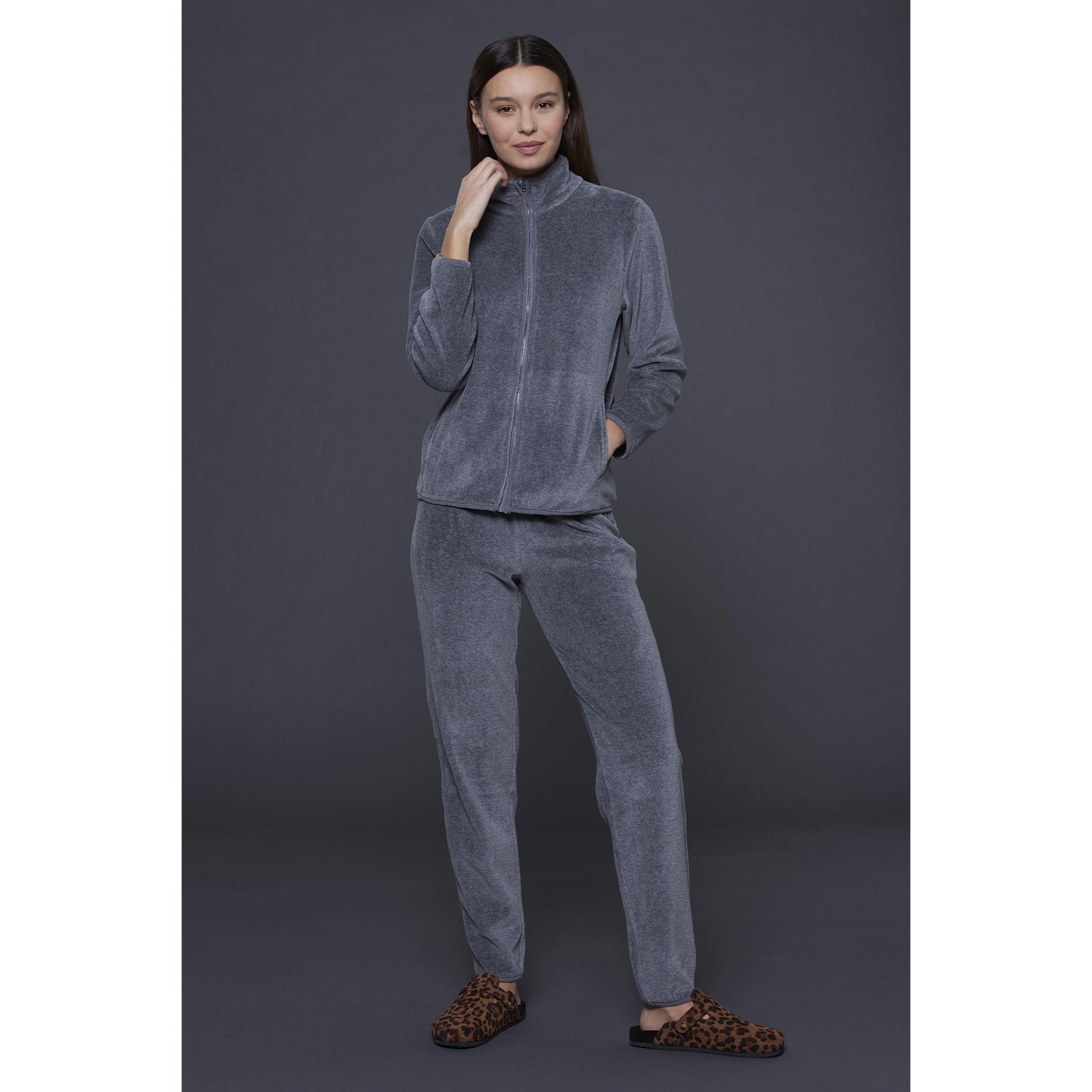 Completo loungewear donna ciniglia cora Noidinotte