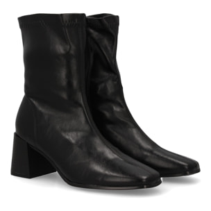 Botin mujer con tacon y estampado liso