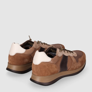 Deportivos de Piel - Taupe - Tacón: Bajo