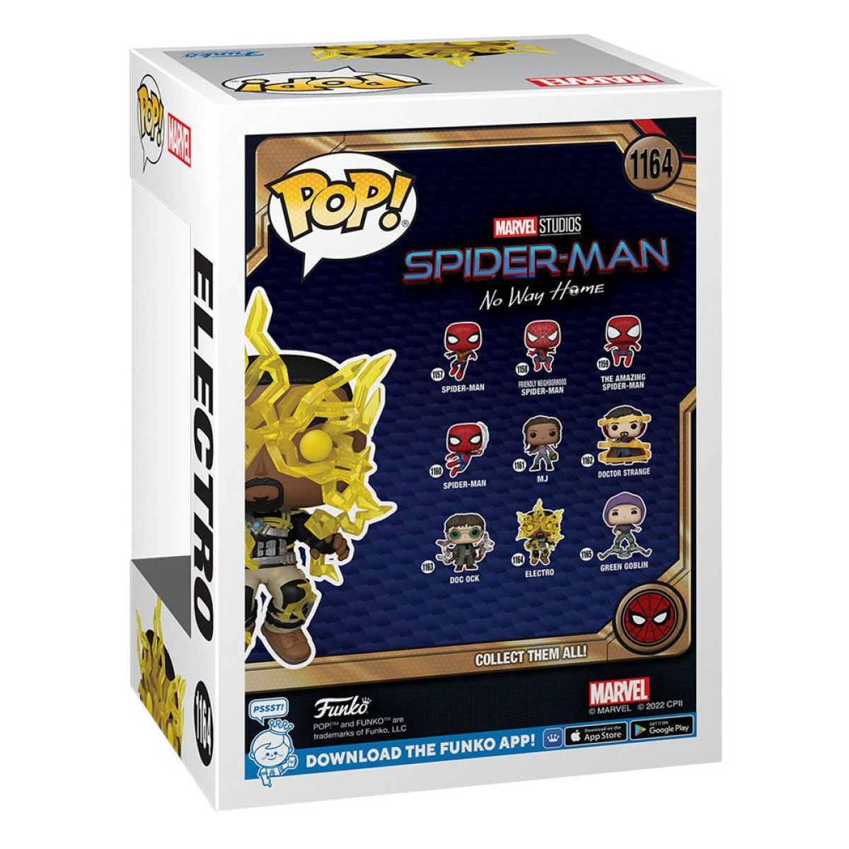 Spider-man: No Way Home Pop! Marvel Vinile Figura Electro 9 Cm Funko