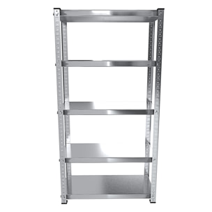 2 Scaffali In Metallo Scaffale Con 5 Ripiani Regolabili Ideale Per Garage Officina Cantina Capannone Magazzino Design Modulare 187 x 100 x 30 cm