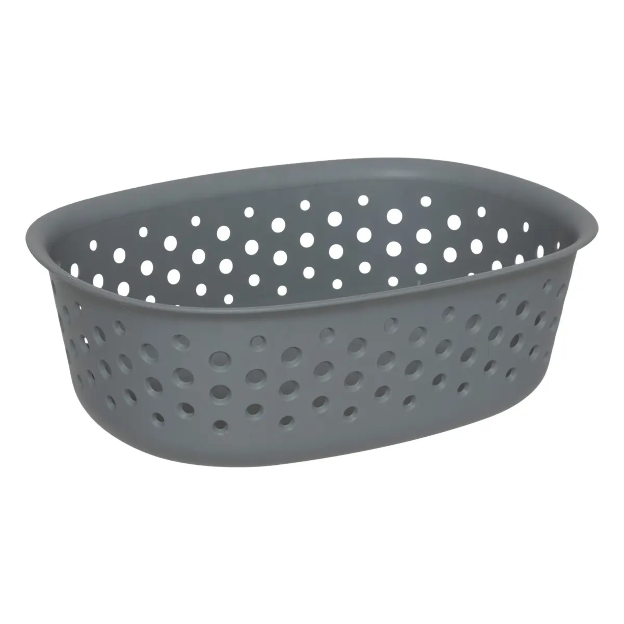 Panier "Tila" 0,8L gris en plastique