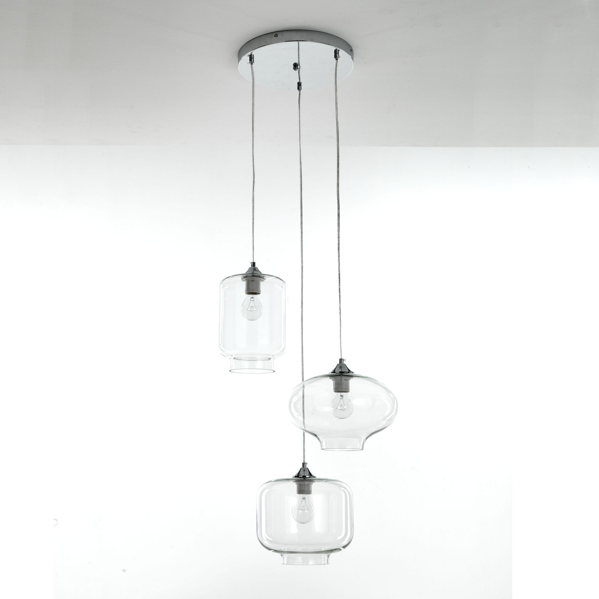 Tomasucci Lampadario 3 luci SAKY CLEAR  multicolore