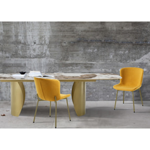 Oresteluchetta Set 4 Sedie RANN YELOW GOLD