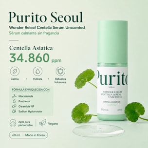 Sérum facial Wonder Releaf Centella Serum Unscented Purito Seoul 60 ml