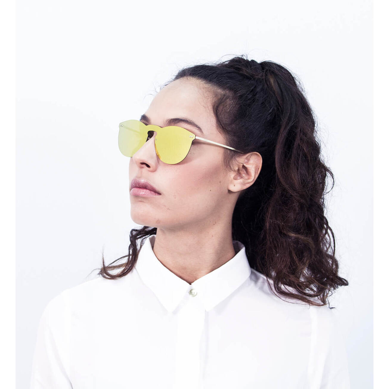 Gafas de sol OCEAN BERLIN - Plana dorado con patillas metálicas doradas