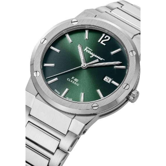 Ferragamo Reloj Analógico De Cuarzo. F-80 Classic