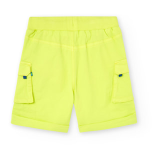 Bermudas para niÃ±o lisas de color verde, Bermudas, niÃ±o