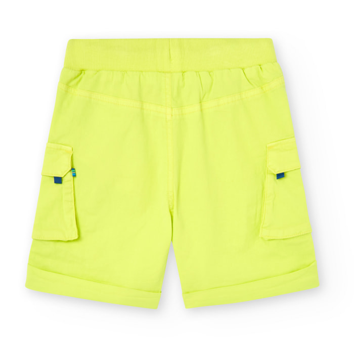 Bermudas para niÃ±o lisas de color verde, Bermudas, niÃ±o