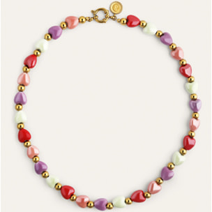 Collar l'Amour à Paris Color Acero Baño Oro