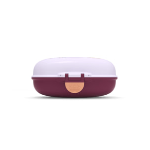 Boîte à goûter enfant Gram 600ml Violet Chouette