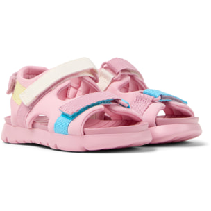 Sandalias - CAMPER Oruga Sandal Twins - Rosa - Textil técnico