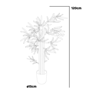 Bamboo - Pianta Artificiale in vaso H120 cm