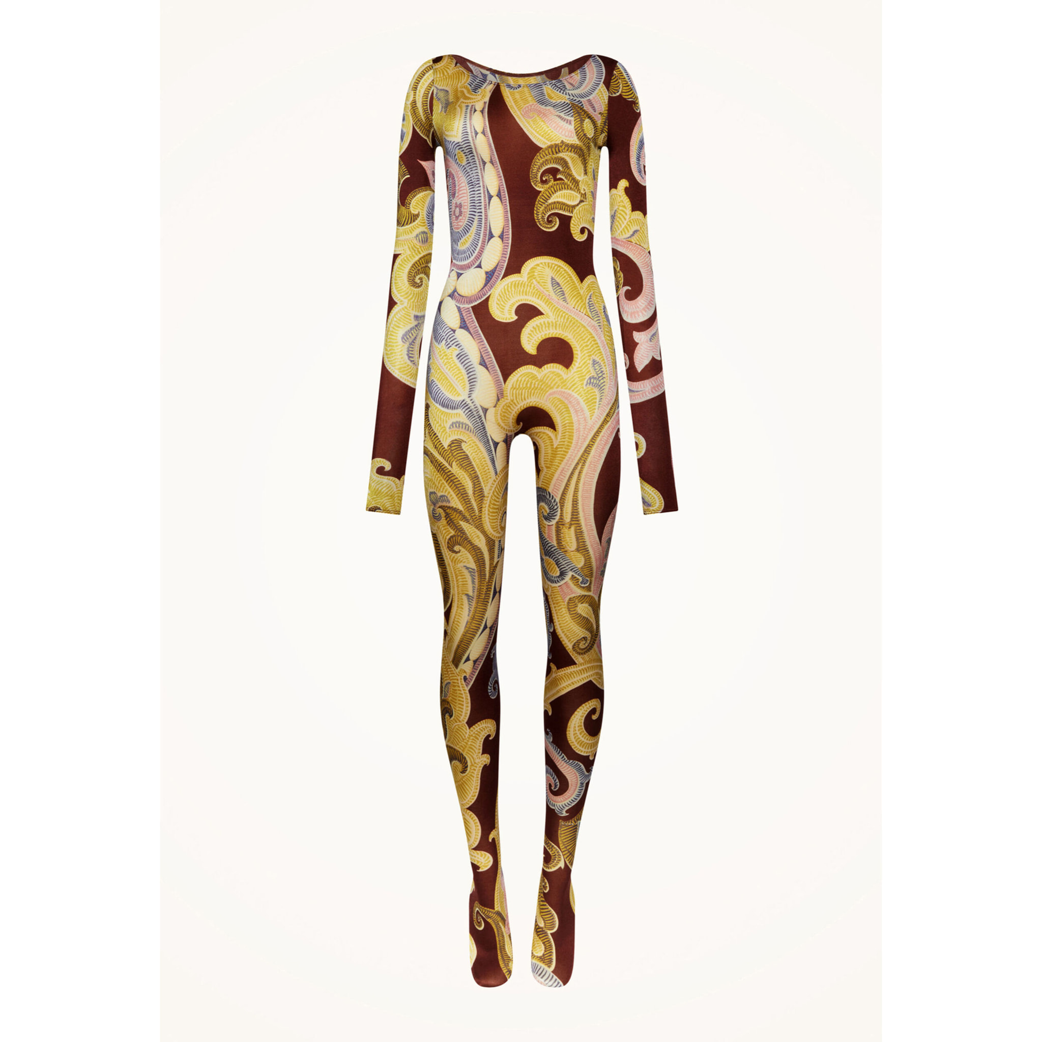 Tuta aderente Paisley Baroque Catsuit