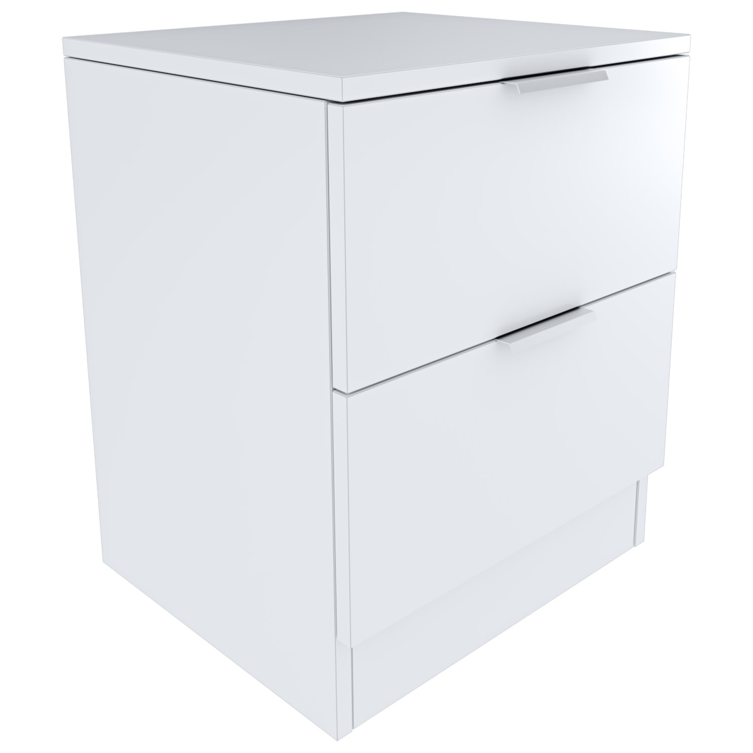 Comodino Con 2 Cassetti Per Camera Da Letto Cameretta Ragazzi Studio Ingresso Comò Settimino Zona Notte 38 x 33,5 x 45 cm Cm Colore Bianco