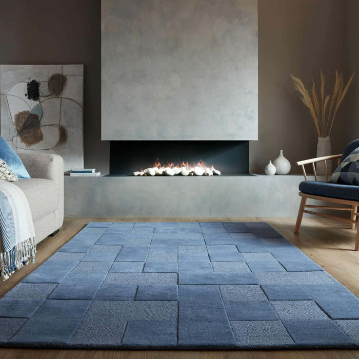 Tapis en laine moderne CHECKERBOARD