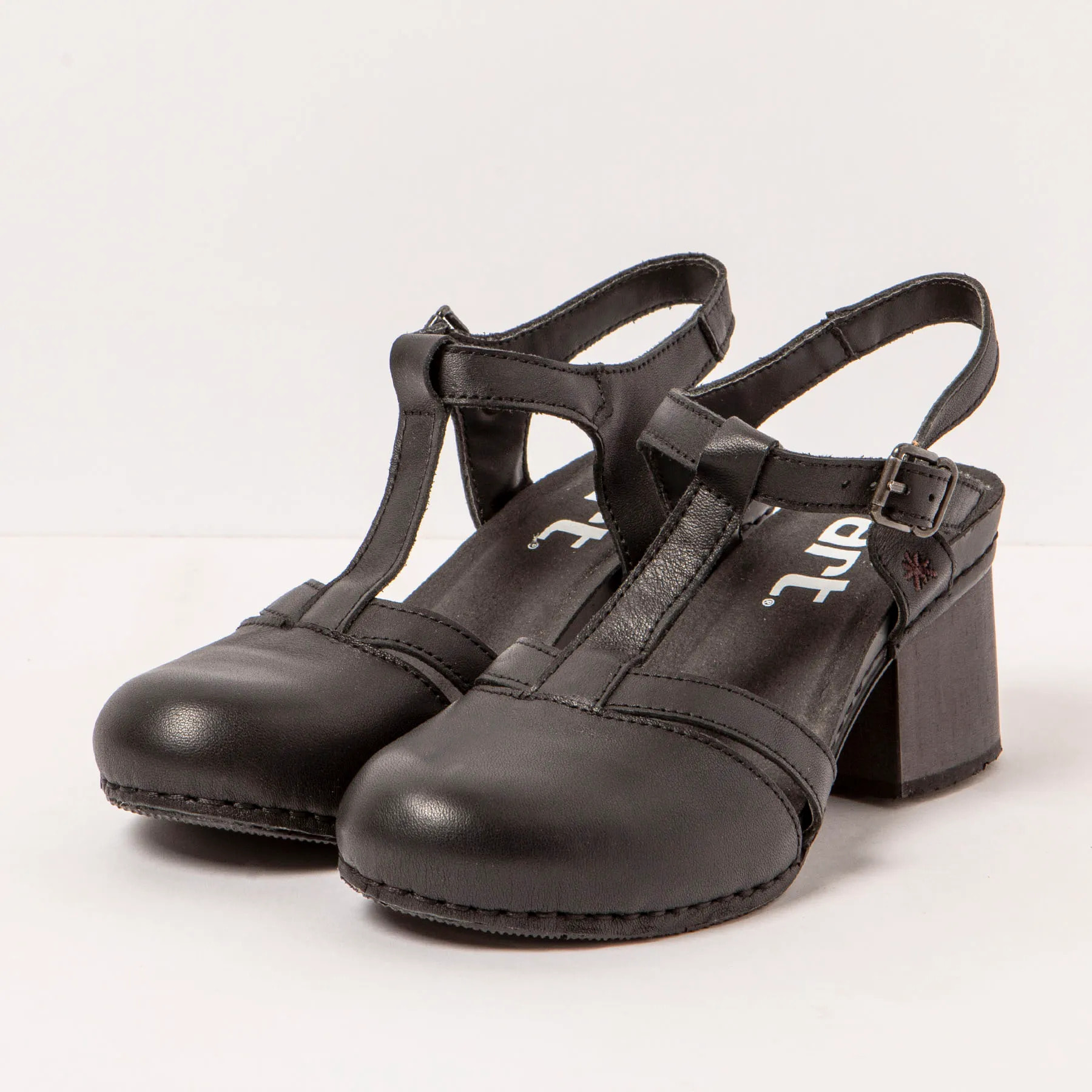 Sandalias con tacón 1874 NAPPA BLACK/ I WISH color Black