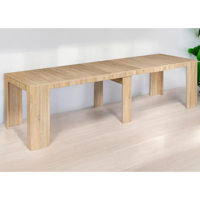 Table console extensible en bois - 3 m NOVA