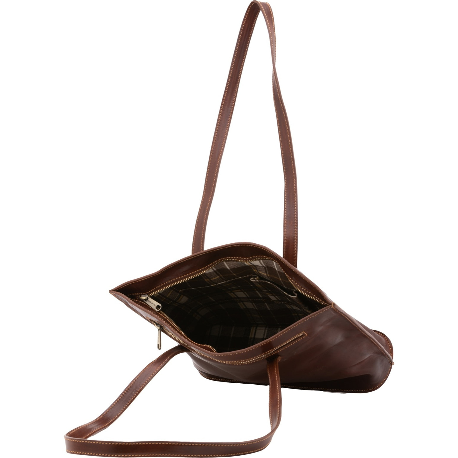 Borsa a spalla da donna - Modello False - 100% pelle - 27.0 x 38.5 x 10.0 cm