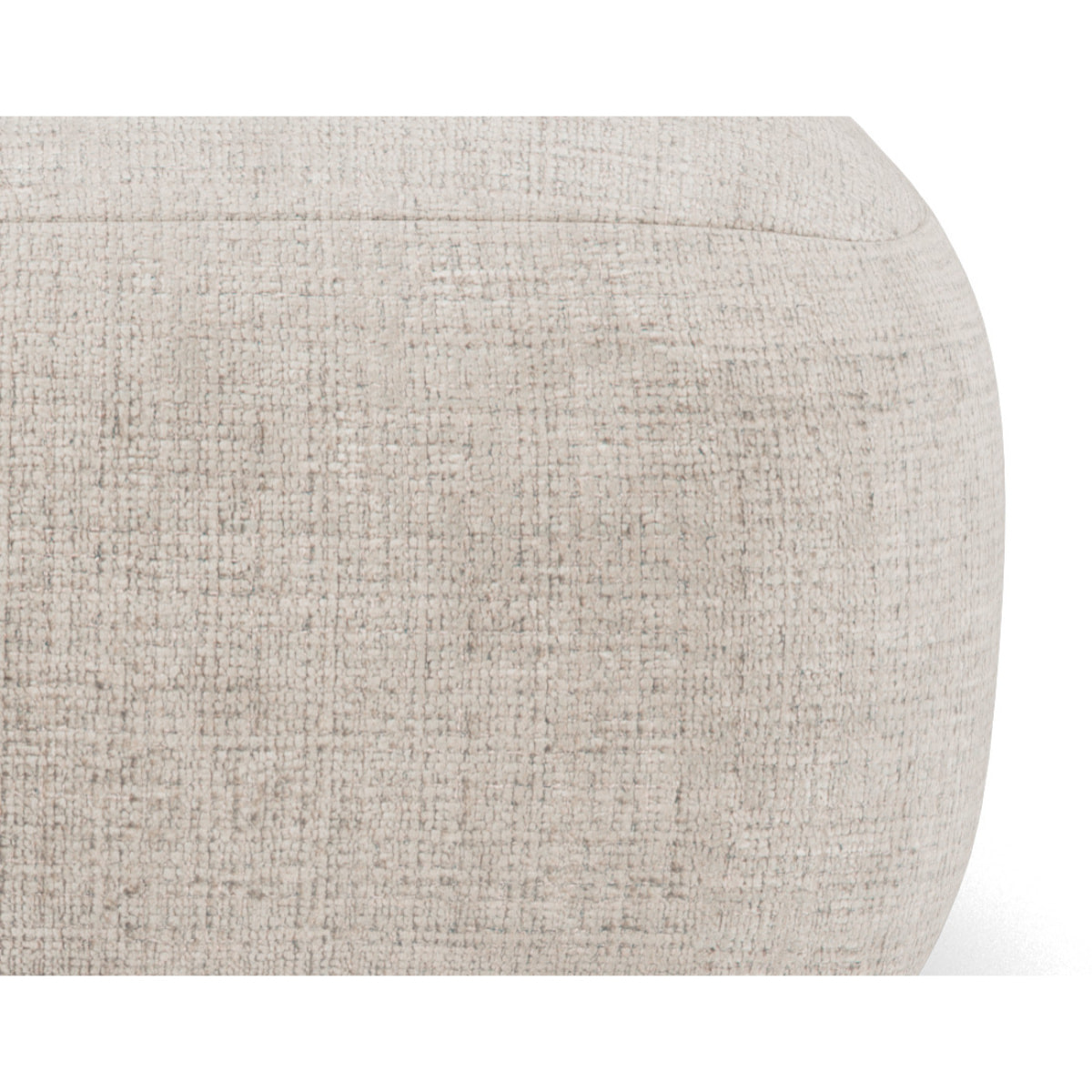 Grace - module d'assise sans accoudoir en velours texturé - Beige