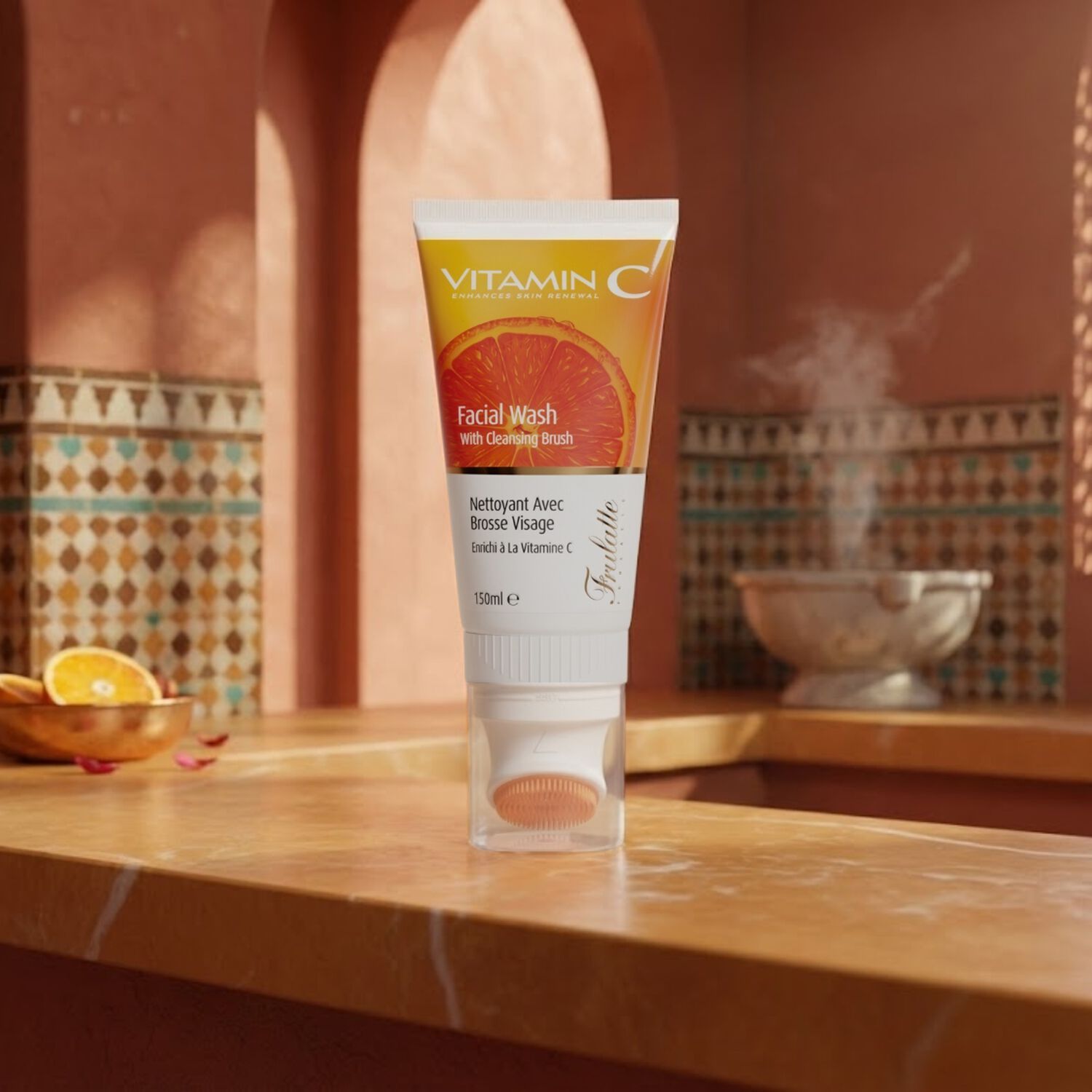Vitamine C - Nettoyant avec Brosse Visage 150 ml