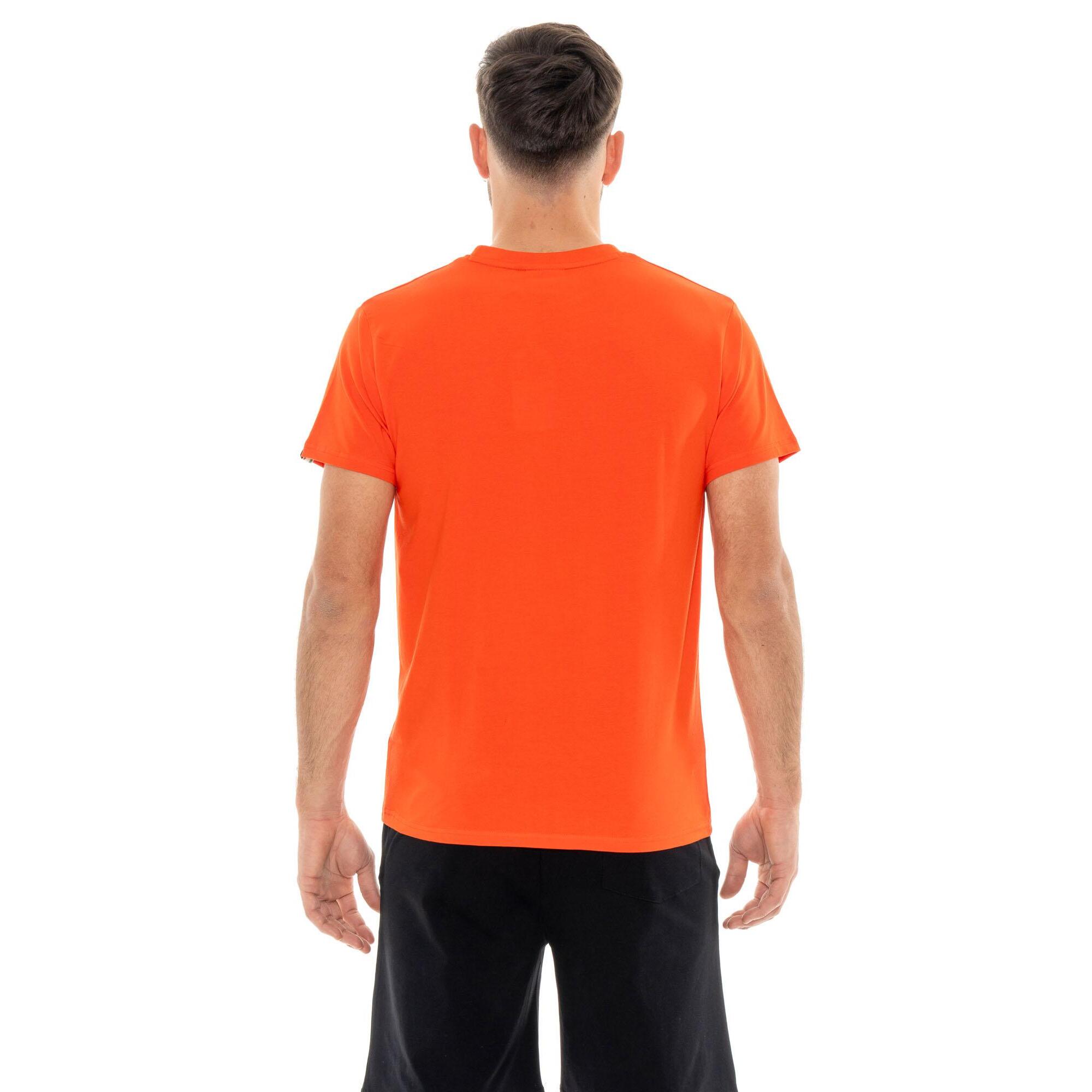 T-shirt in cotone da uomo a maniche corte Leone Basic