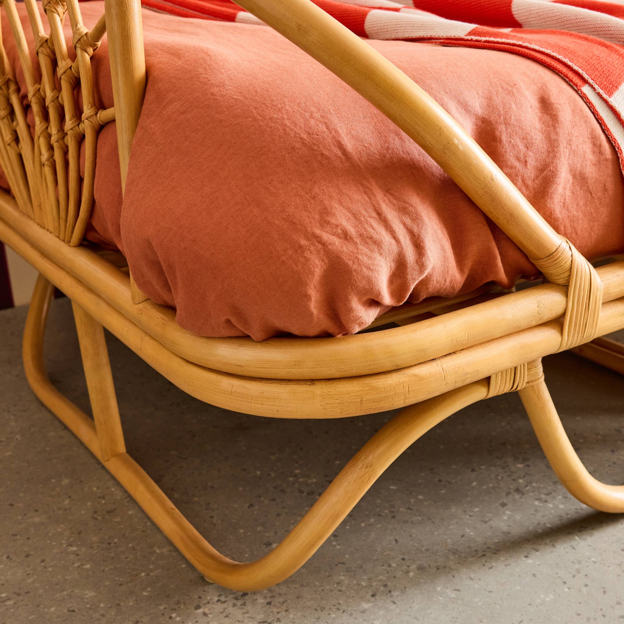 Lit enfant exotique 90 x 190 cm rotin  ARLO