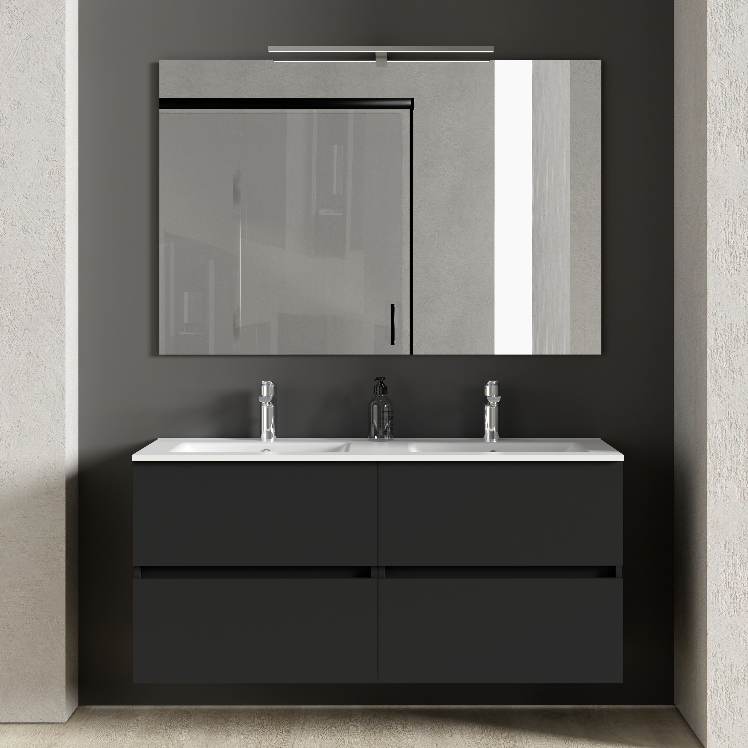 Conjunto mueble de baño Double Mat Alday