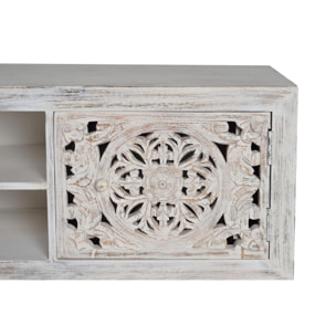 Mueble TV de Madera de Mango 170 Cm Estilo Étnico Boho Tallado