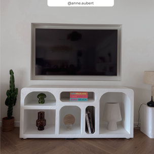 Buffet en béton blanc cassé - Fira