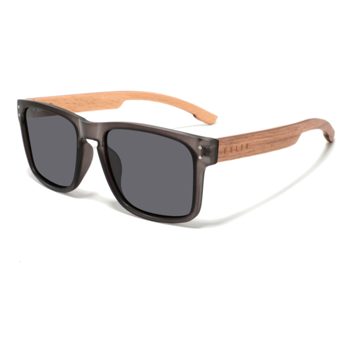 Gafas de Sol Feler 1602P-19 Polarizadas de Madera Unisex 54 mm