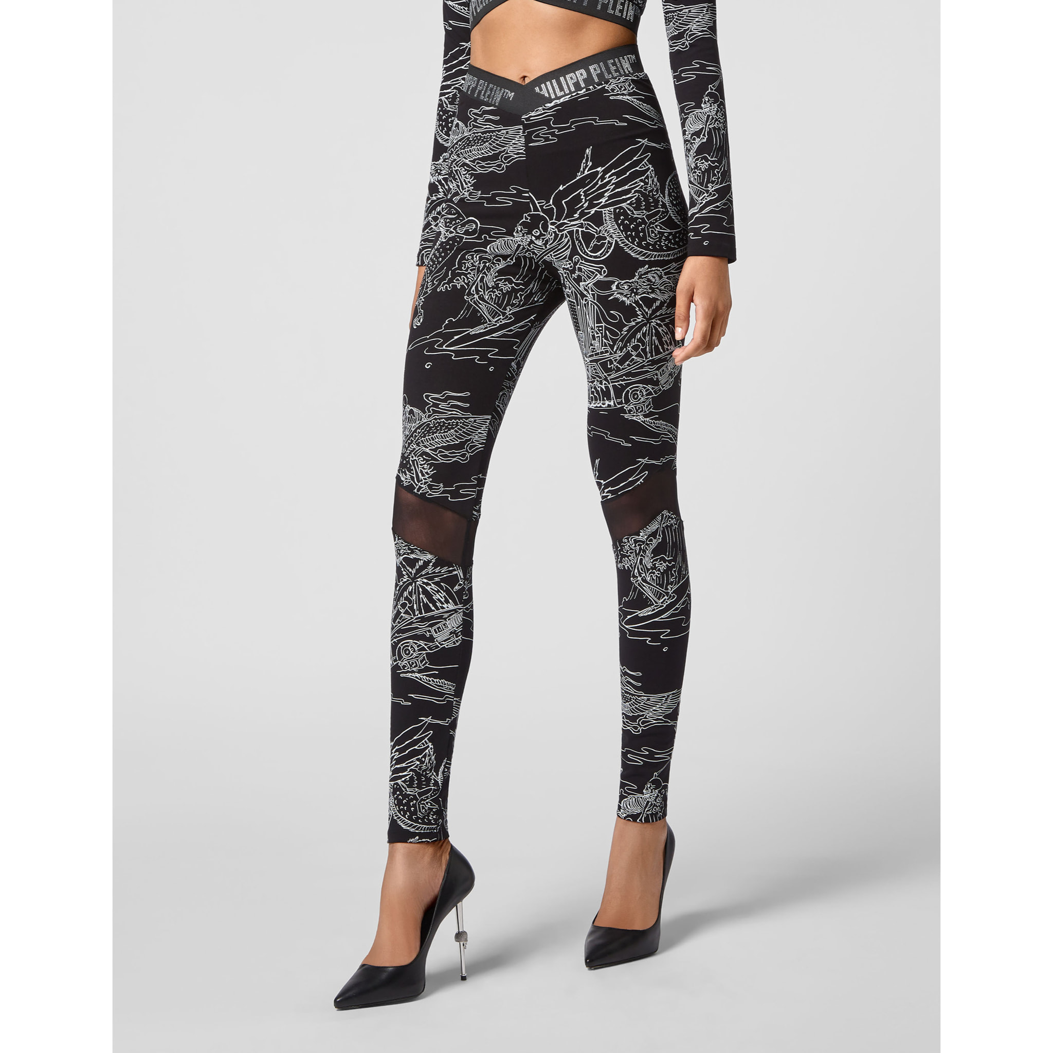 PHILIPP PLEIN Sport Leggings TATTOO