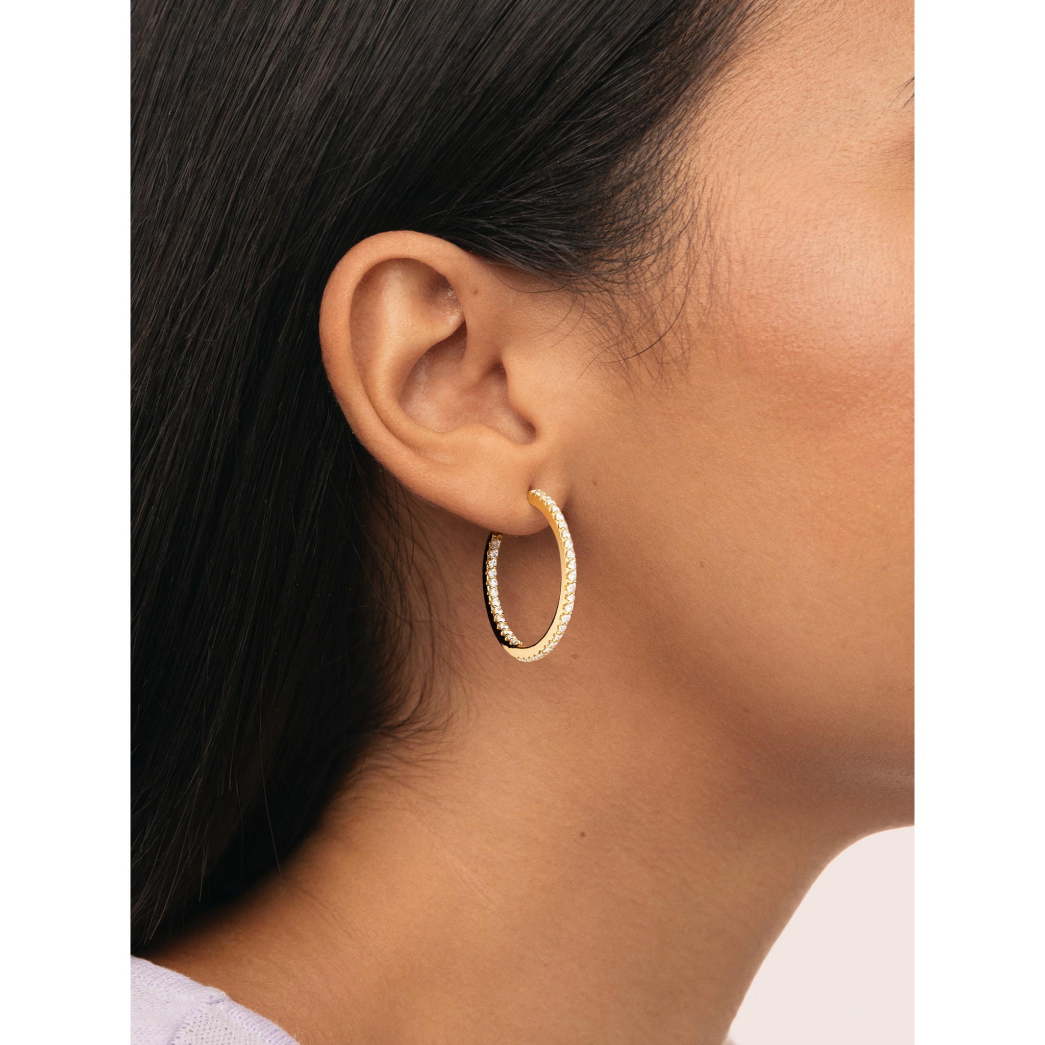 Pendientes Aro Scarlett M Baño Oro