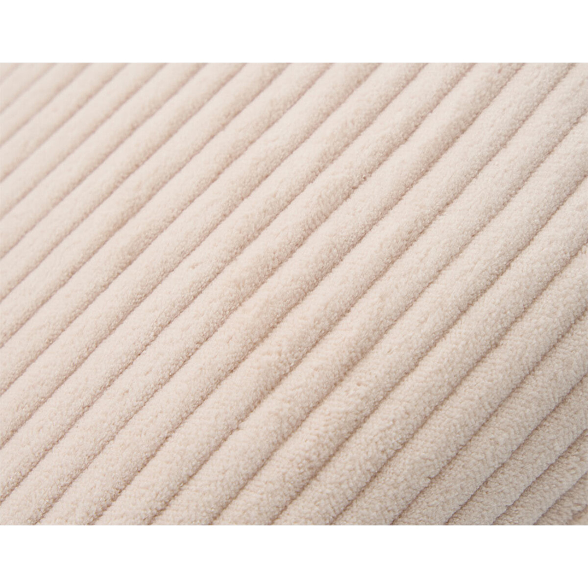 Larson - canapé droit 3 places convertible avec coffre en velours côtelé - Beige
