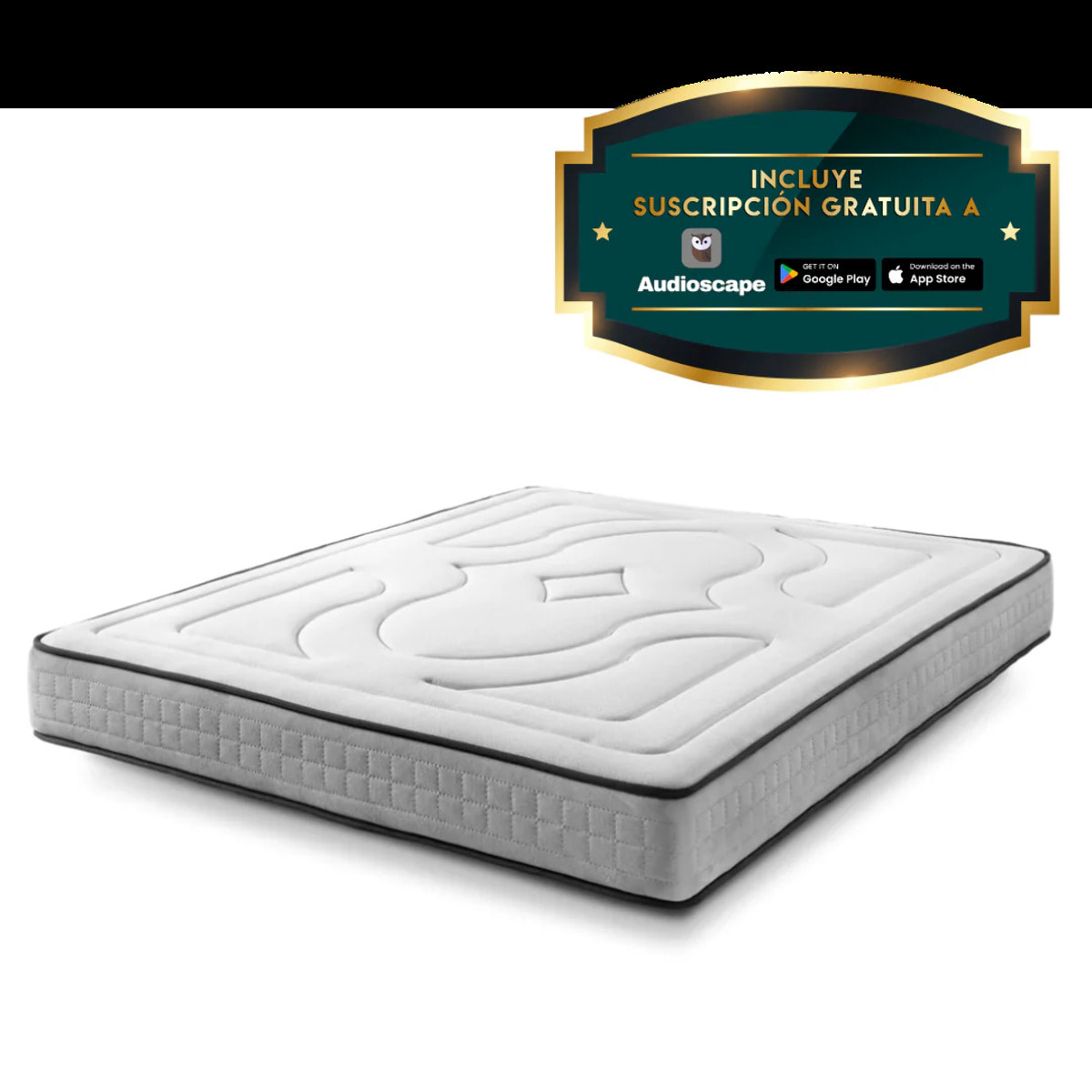 Colchón viscoelástico Memory ergonómico Espuma De Alta Resiliencia Altura 21 cm | Bellagio Deluxe Total Comfort