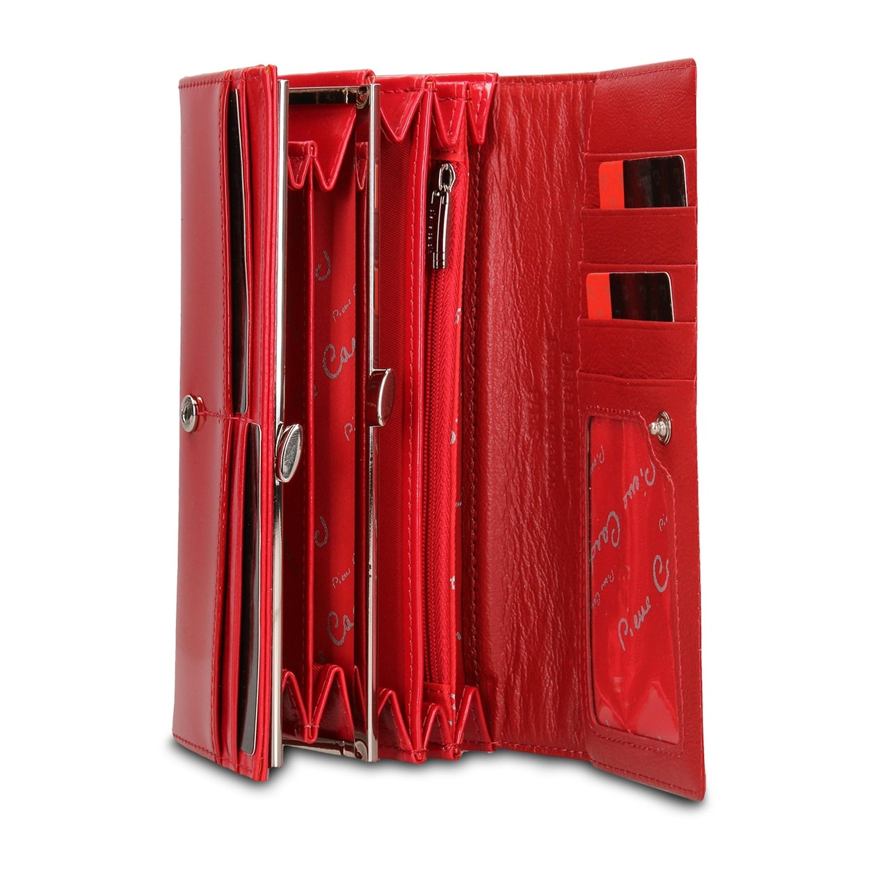 Portafoglio donna in vera pelle - Modello Solara Pro - Casual - 18.5 x 10.0 x 3.5 cm